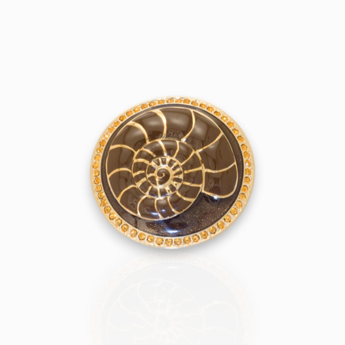 Treasures of The Earth - Brooch on a white background.
