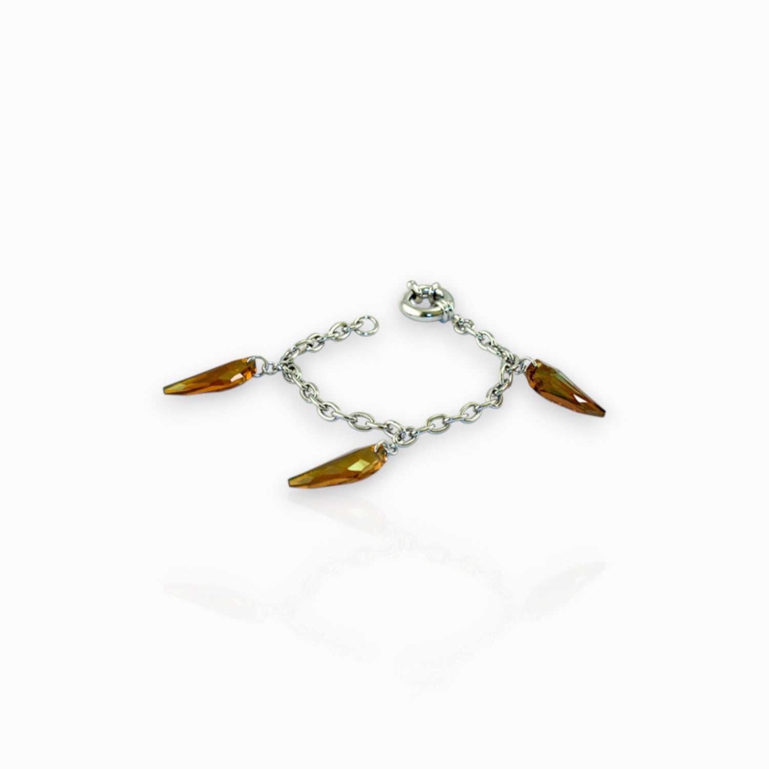 Origins Amber Crystal Claw - Bracelet on a white background.