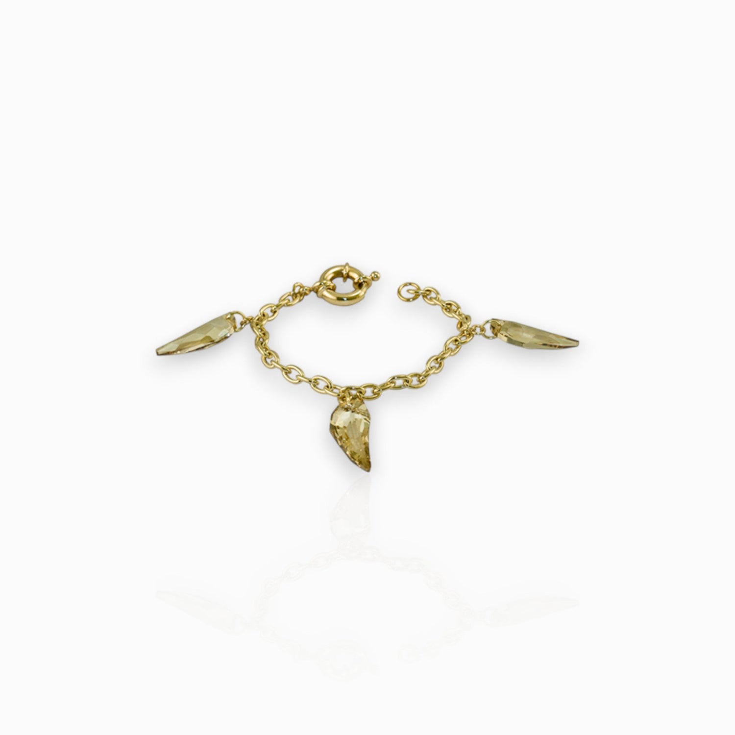Origins Clear Crystal Claw - Bracelet on a white background.