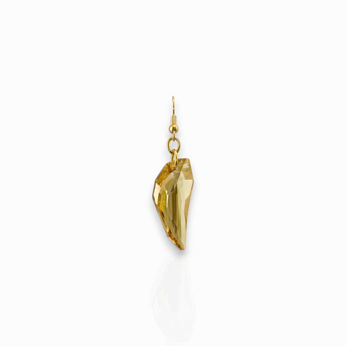 Origins Clear Crystal Claw - Earrings on a white background.