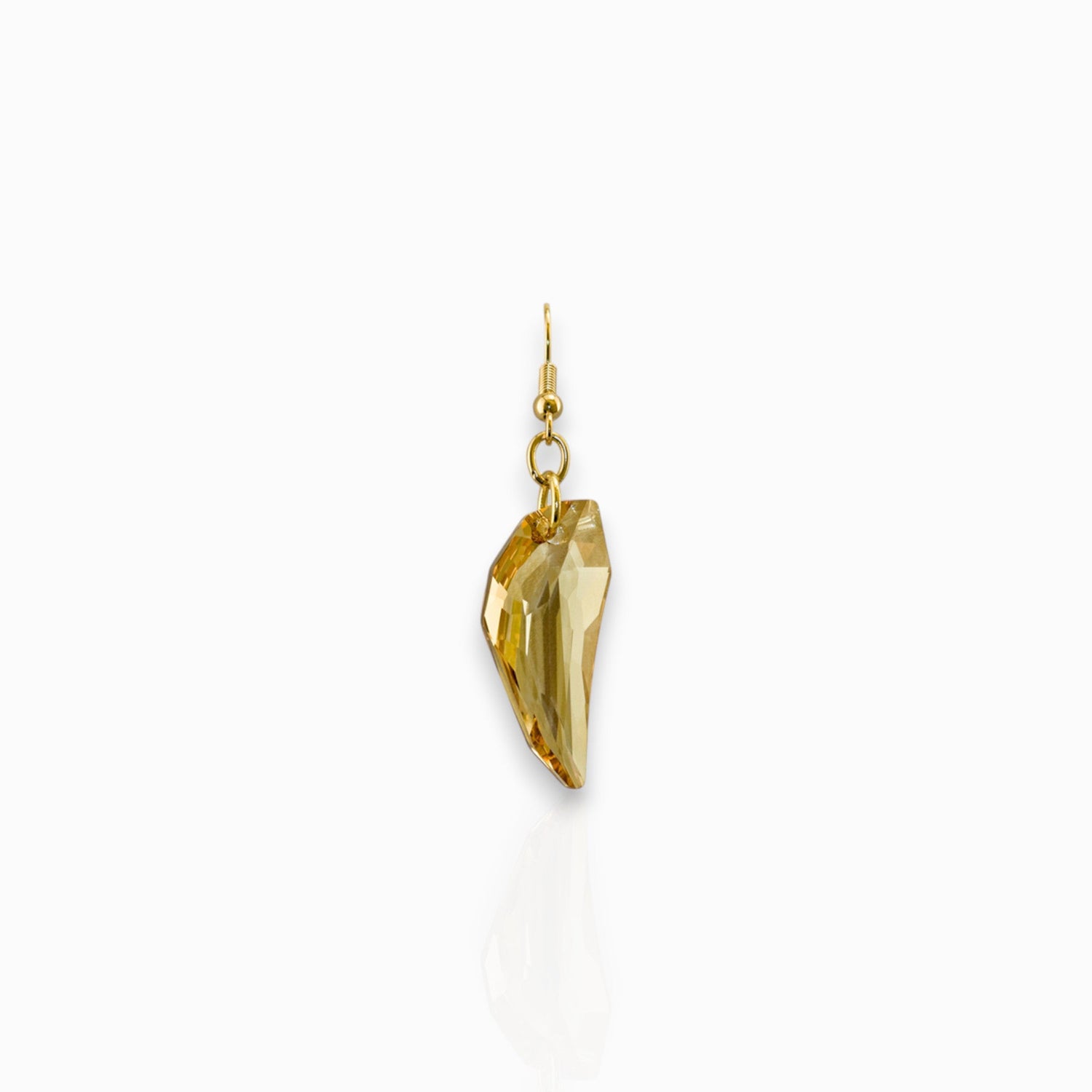 Origins Clear Crystal Claw - Earrings on a white background.