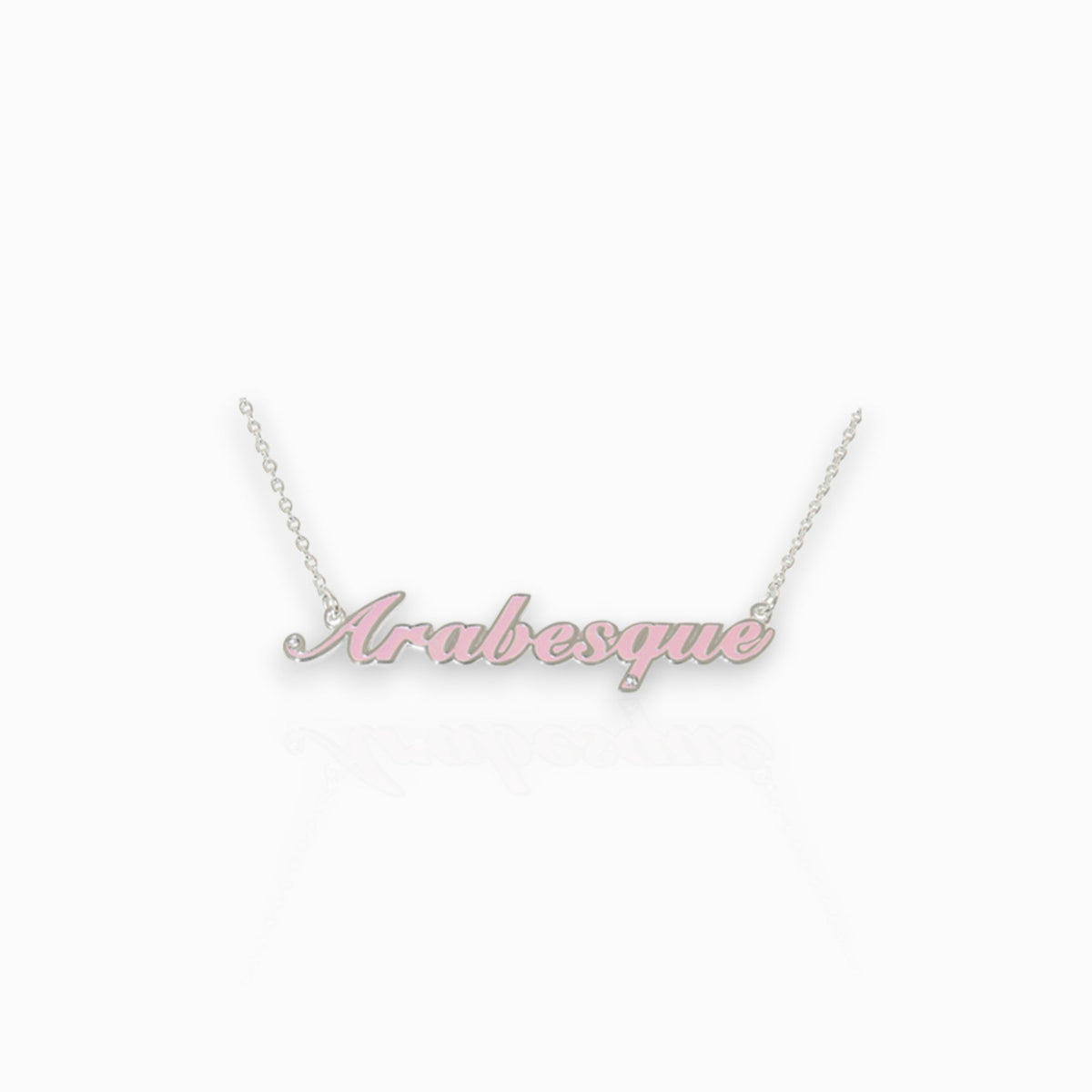 Necklace with 'Arabesque' pendant on a white background