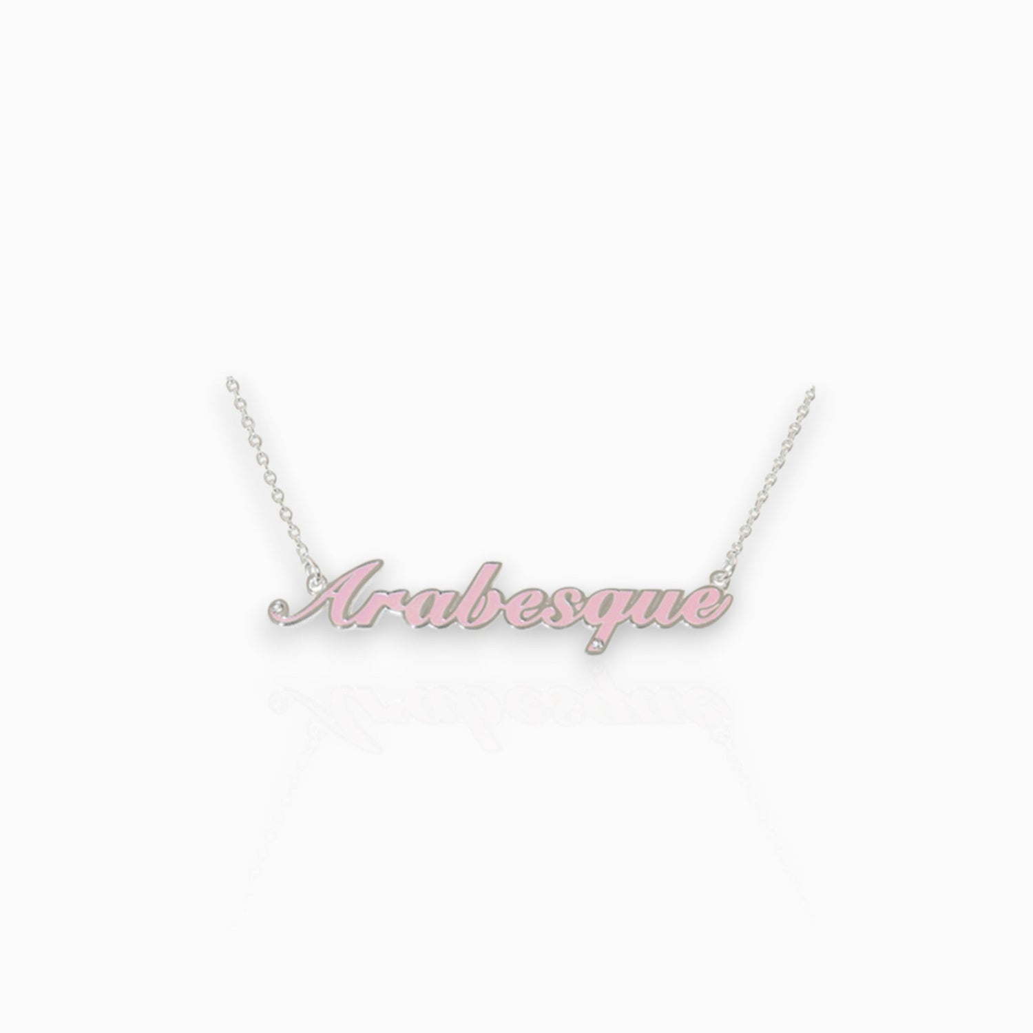 Necklace with 'Arabesque' pendant on a white background