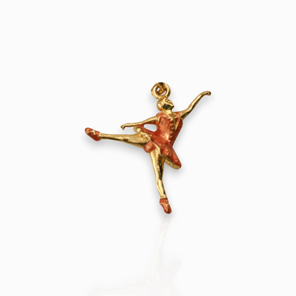Arabesque Ballet - Charm on a white background.
