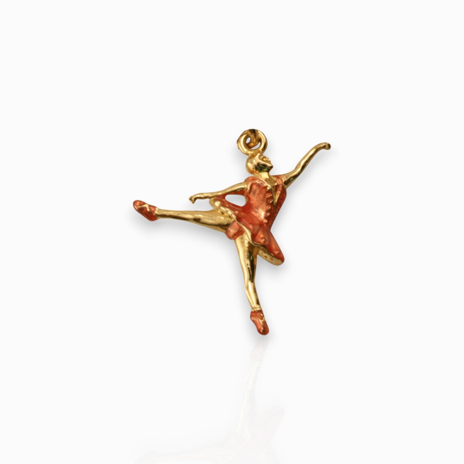 Arabesque Ballet - Charm on a white background.