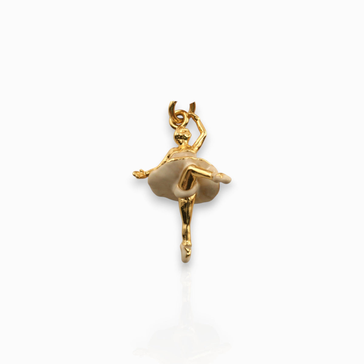 Attitude Ballerina - Charm on a white background.