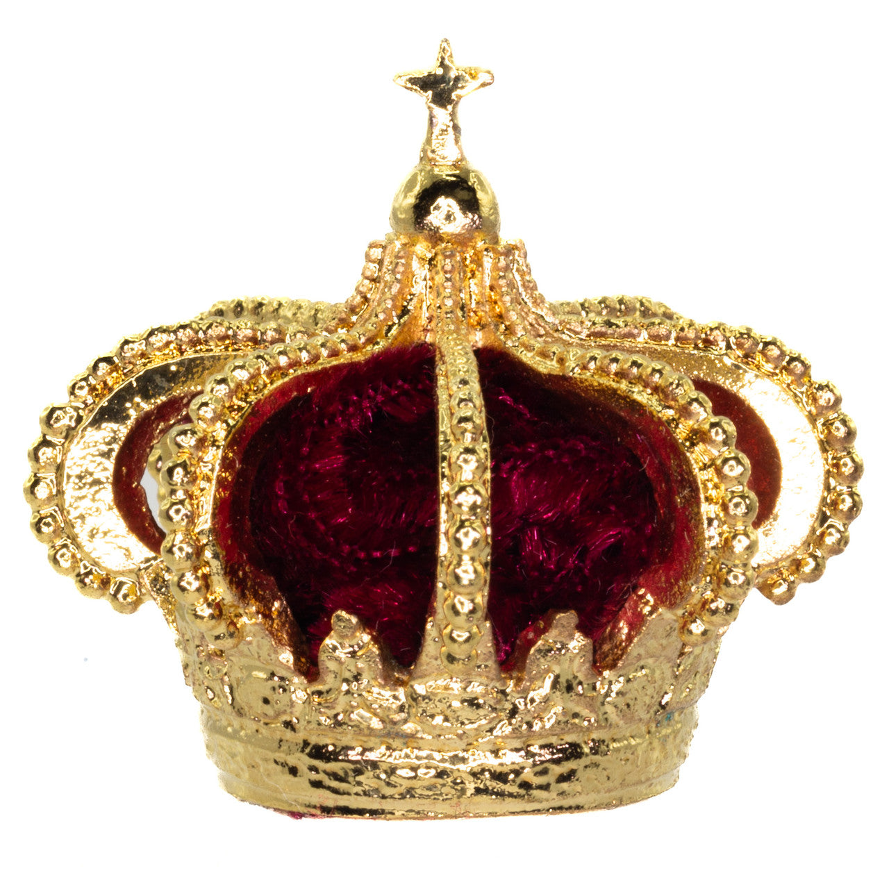 Miniature Crown - Portugal on a white background.