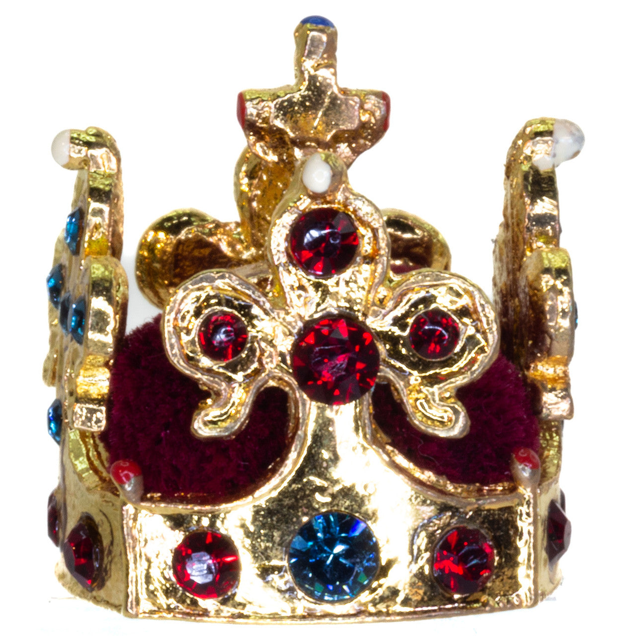 Miniature Crown - Wenceslas of Bohemia on a white background.