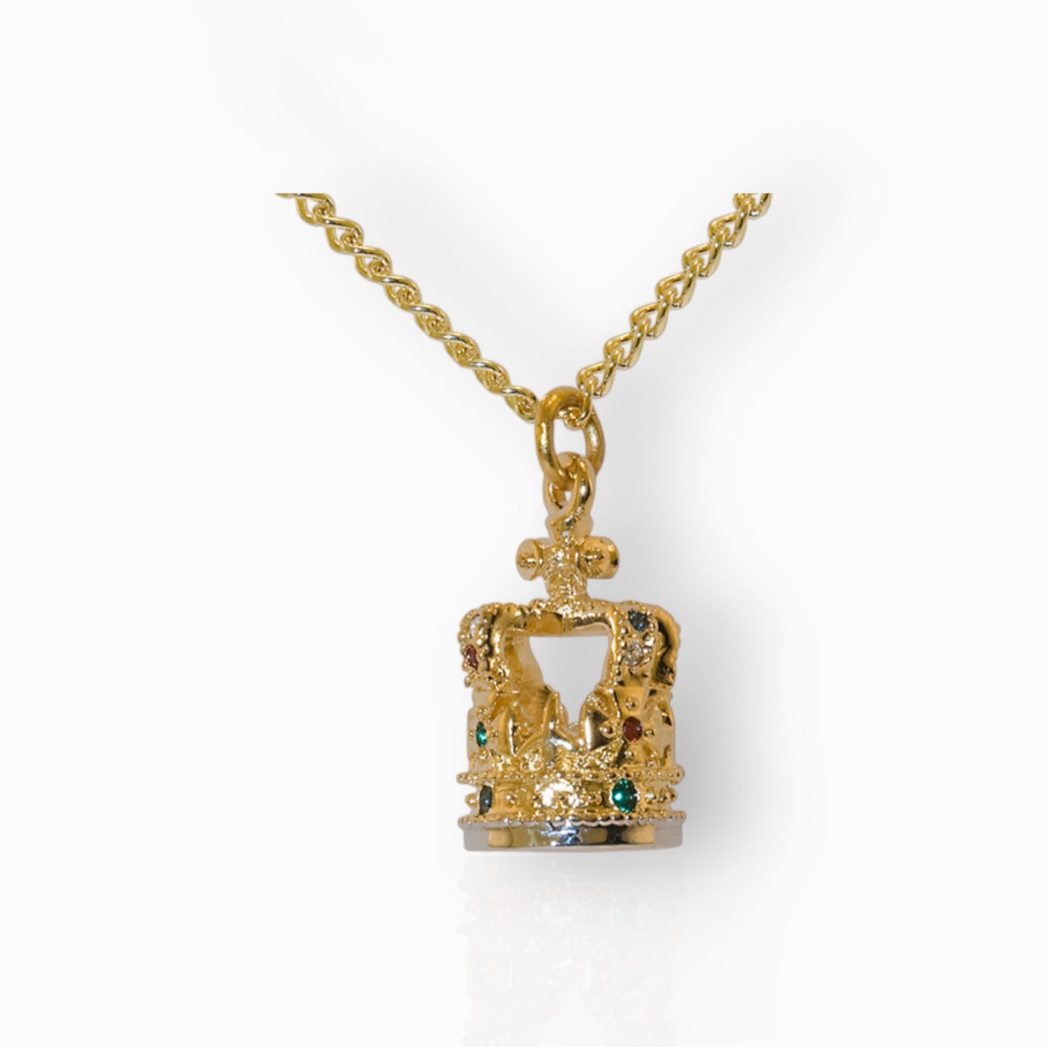 St Edward's Coronation Crown - Pendant on a white background.