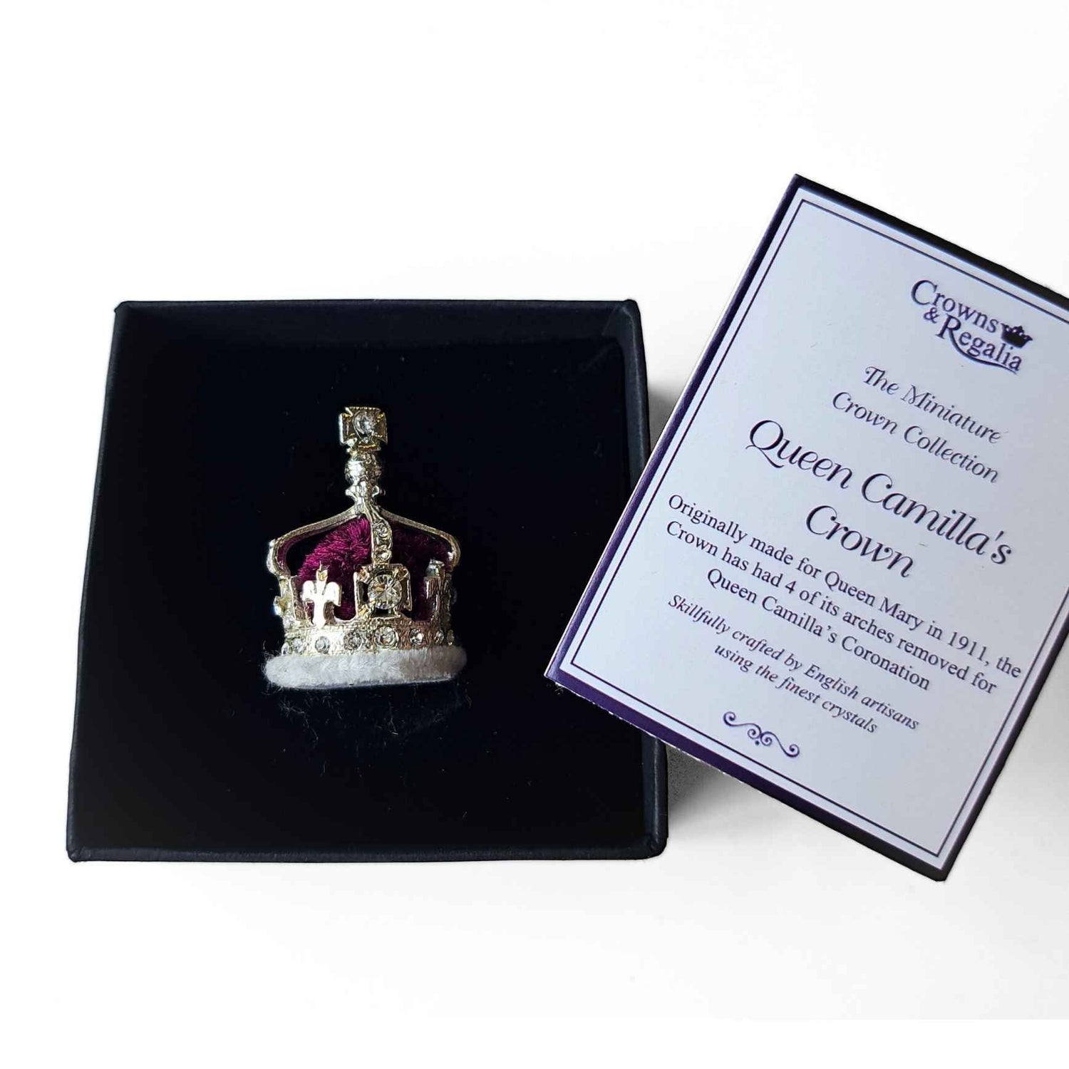 Miniature Crown - Queen Camilla's Crown on a white background.