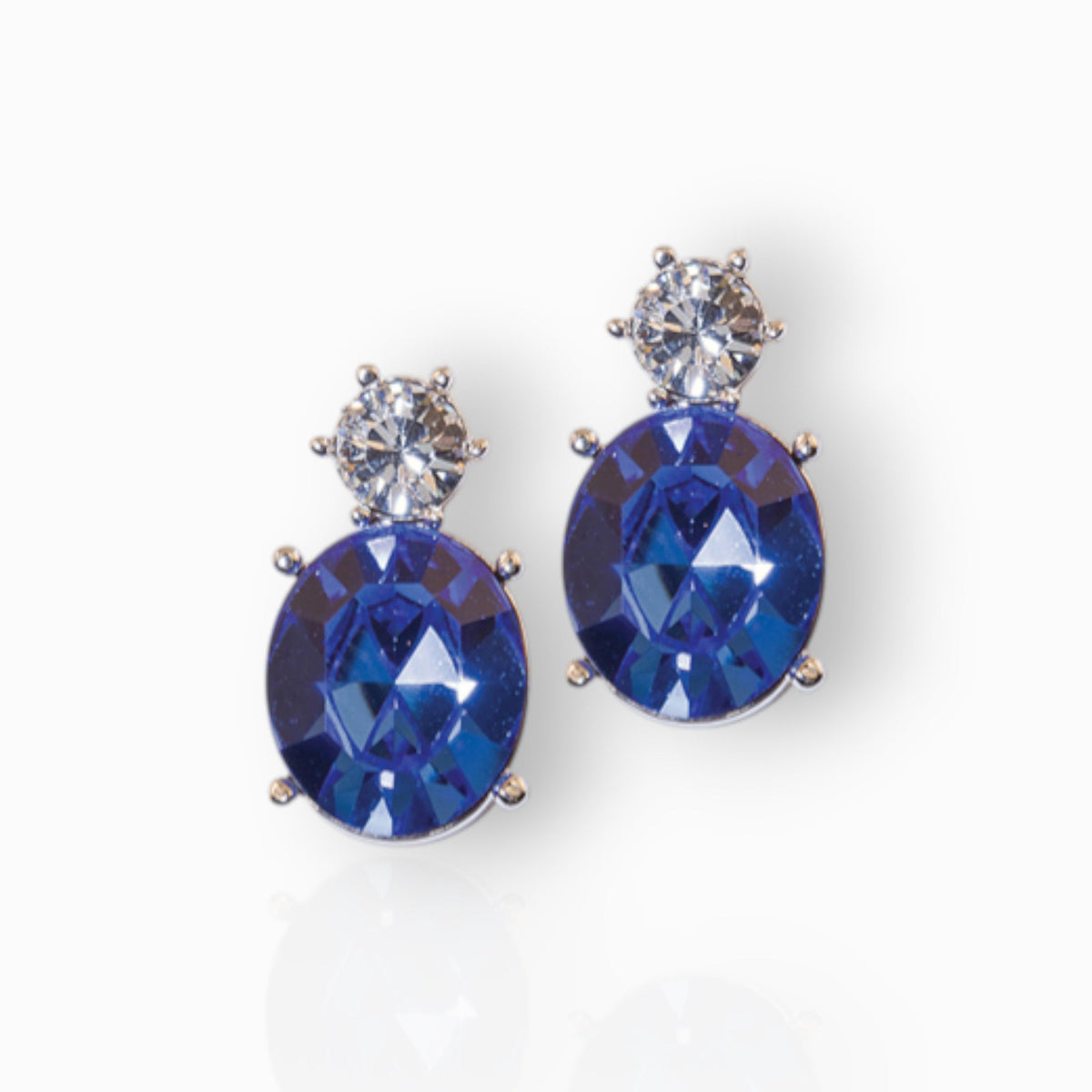 Imperial State Crown - Earrings on a white background.
