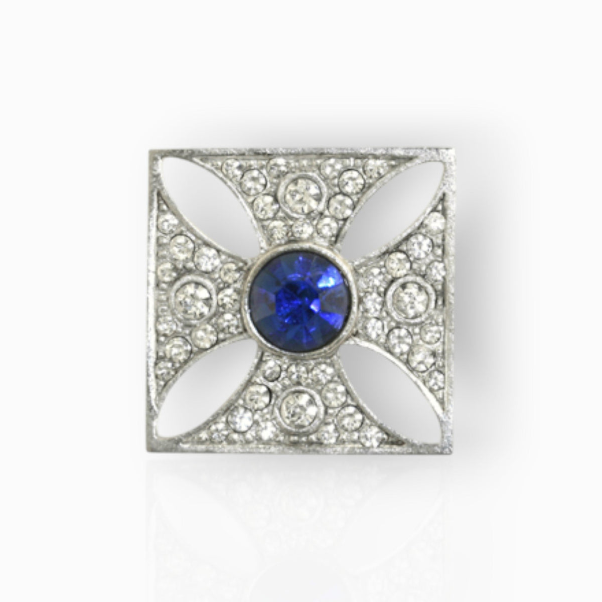 Imperial State Crown Cross - Brooch on a white background.