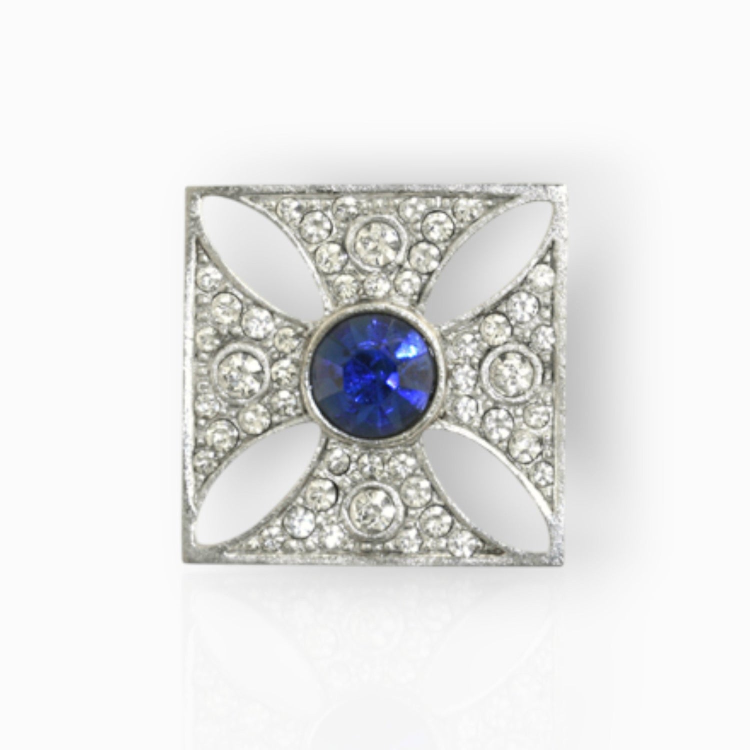 Imperial State Crown Cross - Brooch on a white background.