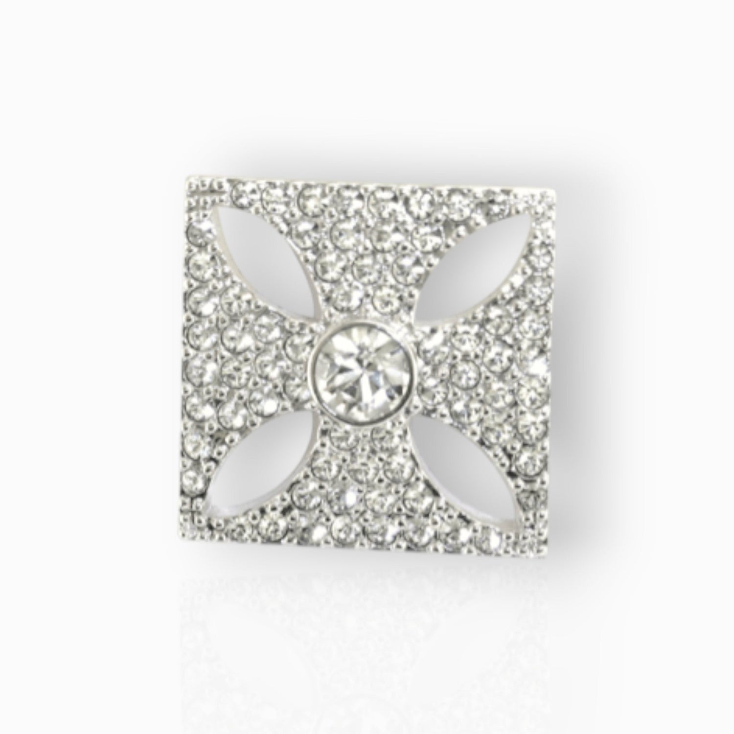 Queen Victoria's Diamond Crown - Brooch on a white background.