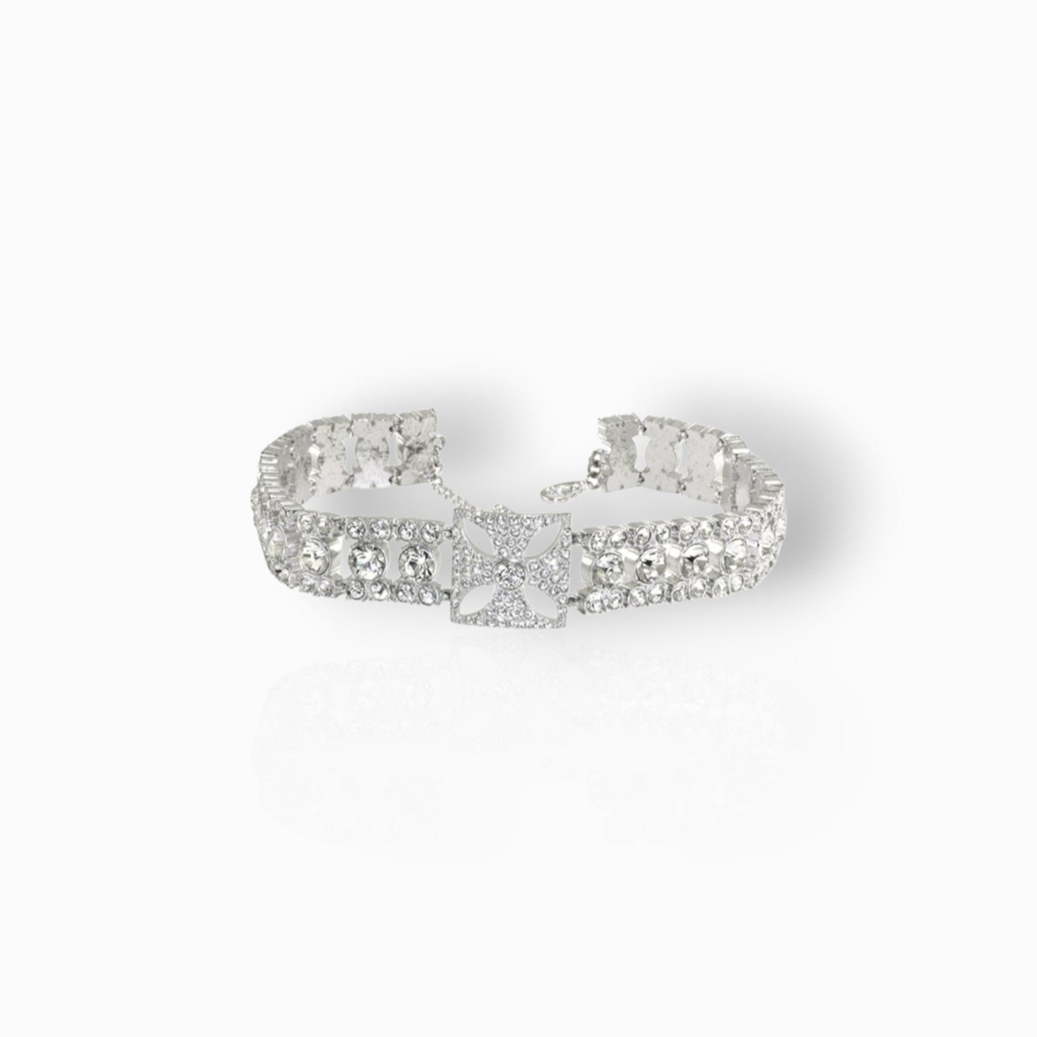 Queen Victoria's Diamond Crown - Choker on a white background.