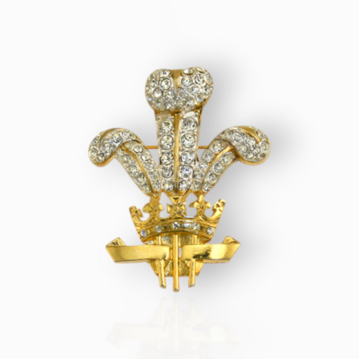 Prince of Wales - Brooch on a white background.