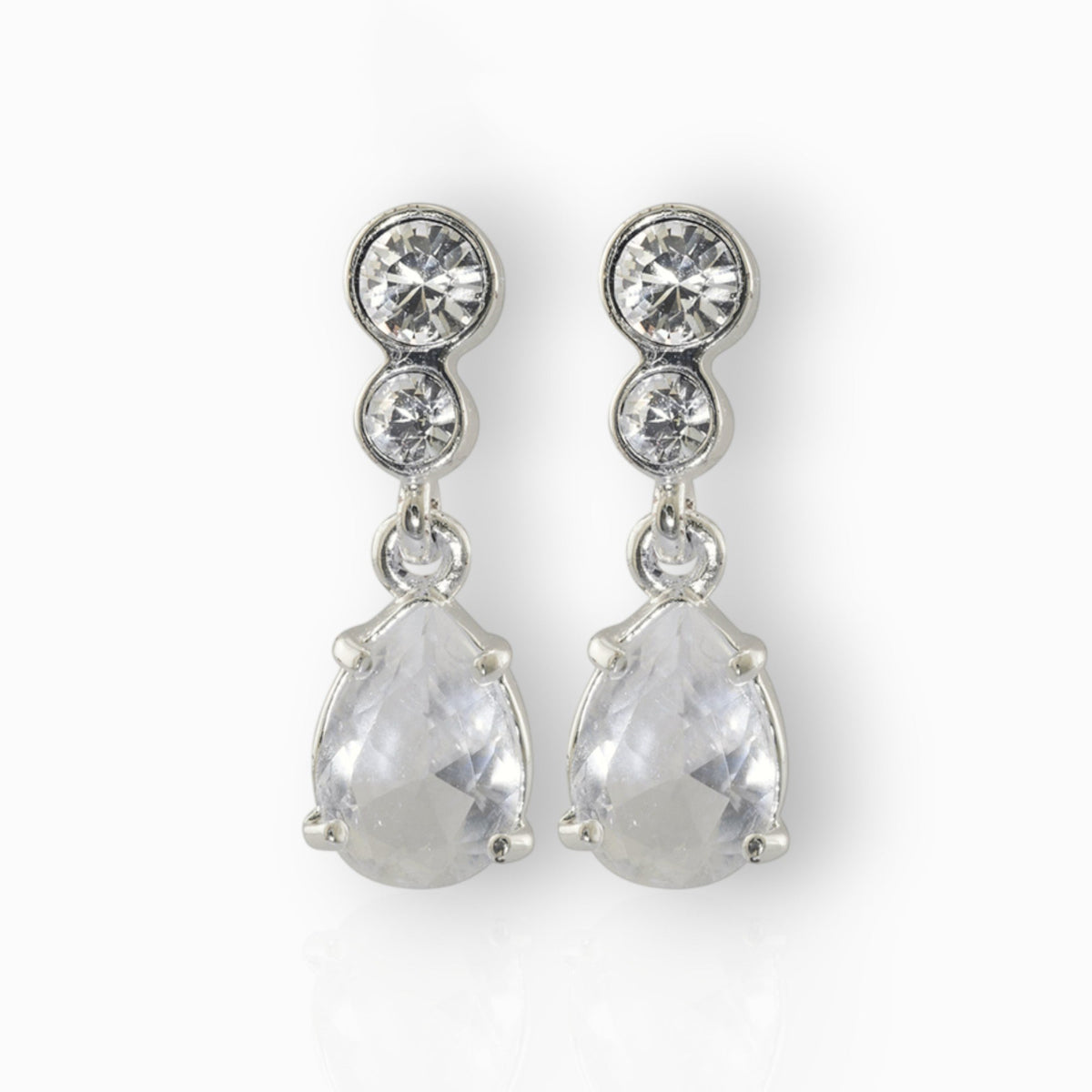 Queen Victoria's Collet - Earrings on a white background.