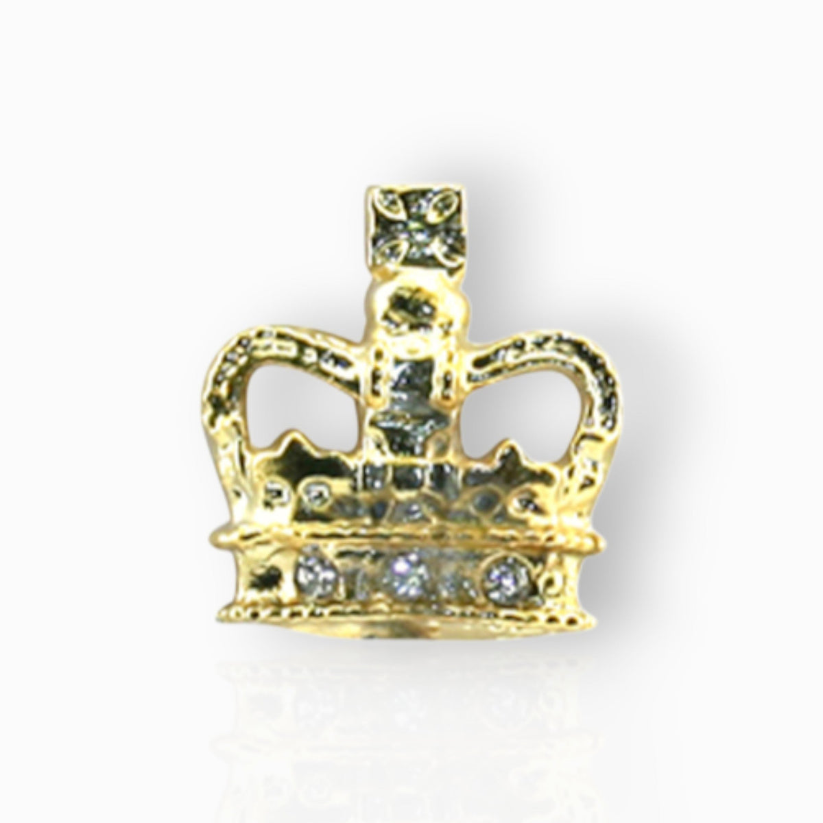 The Coronation Crown - Stud Pin on a white background.