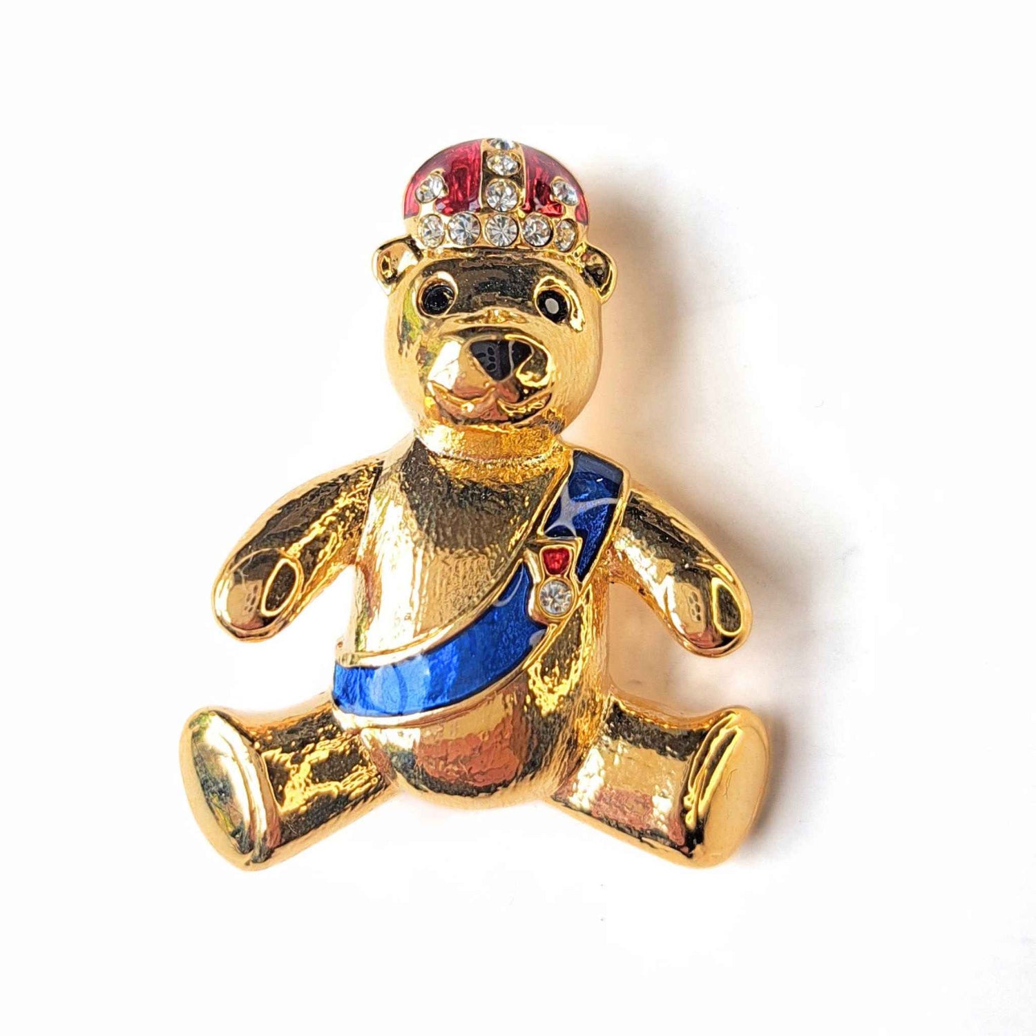 Prince Teddy Bear - Brooch on a white background (photo 2)