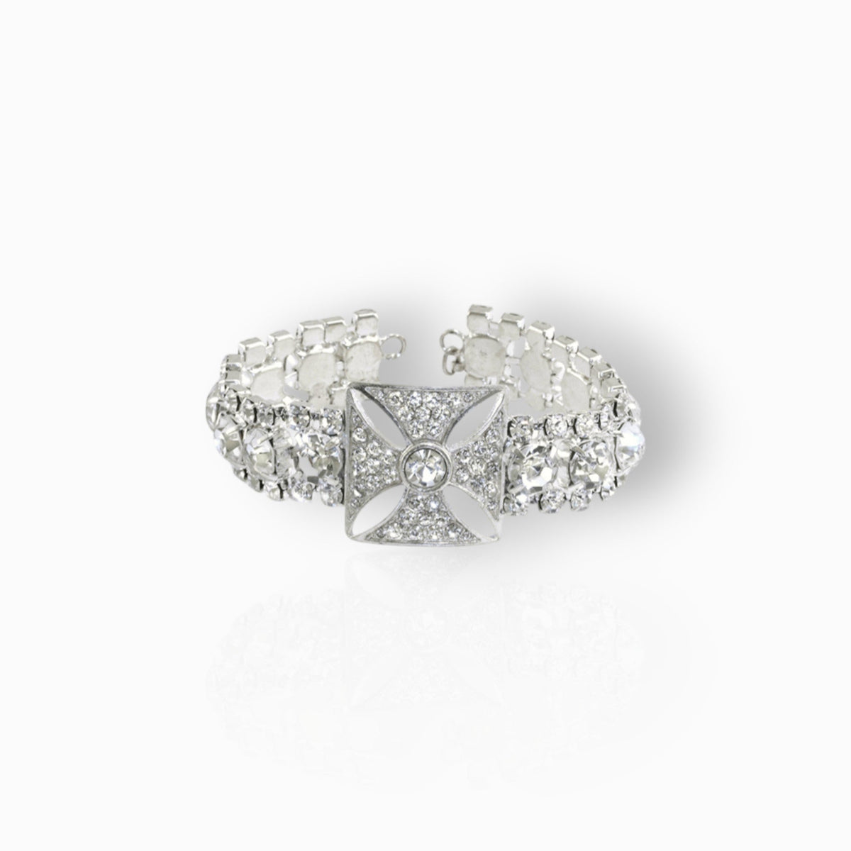 Queen Victoria's Diamond Crown - Bracelet on a white background.