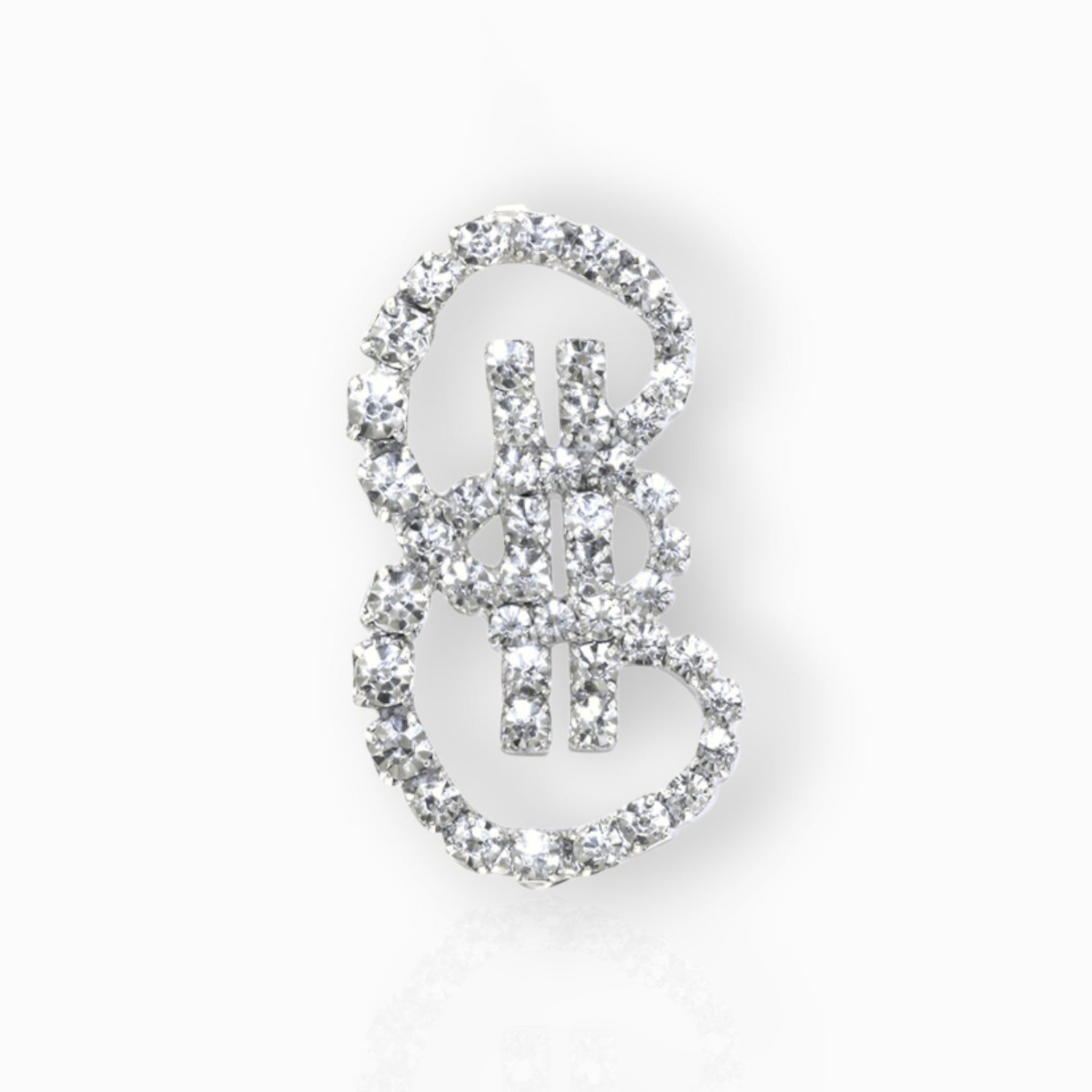 Monogram of Empress Catherine of Russia - Brooch on a white background.