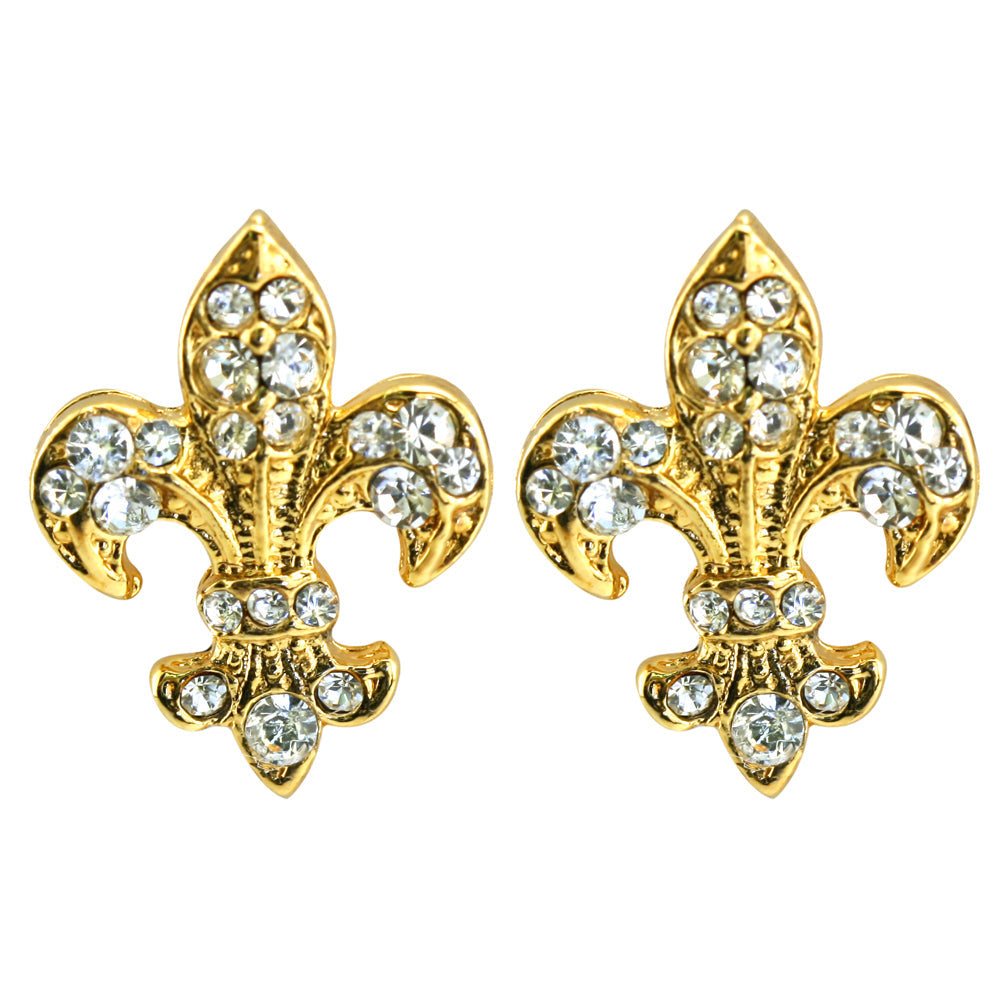 Fleur De Lys Single Stud Earrings - TimeLine Gifts