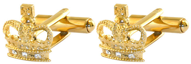 Coronation Crown Cufflinks - TimeLine Gifts