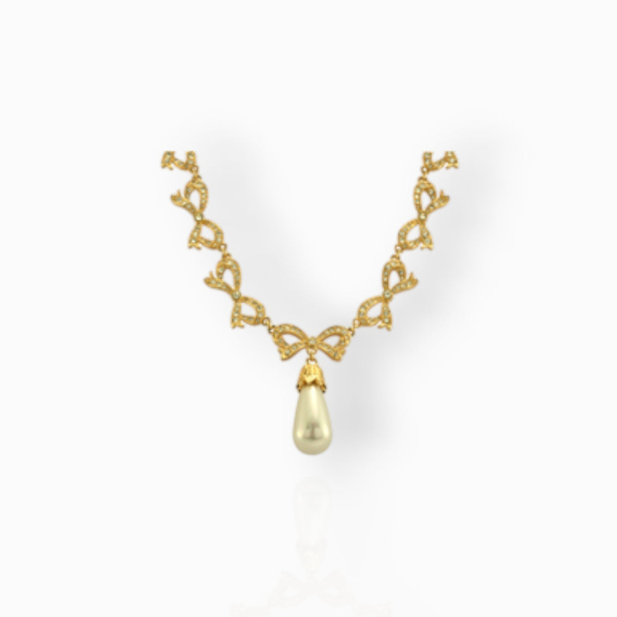 Princess Bow - Necklace on a white background.