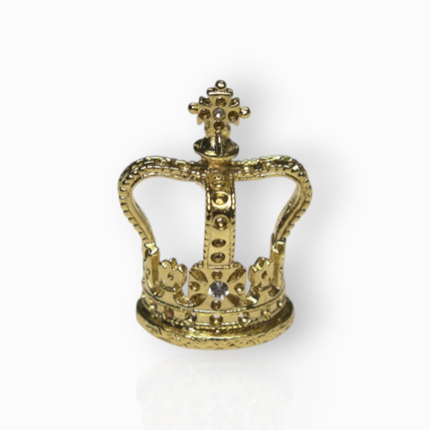 St. Edwards Crown - Stud Pin on a white background.