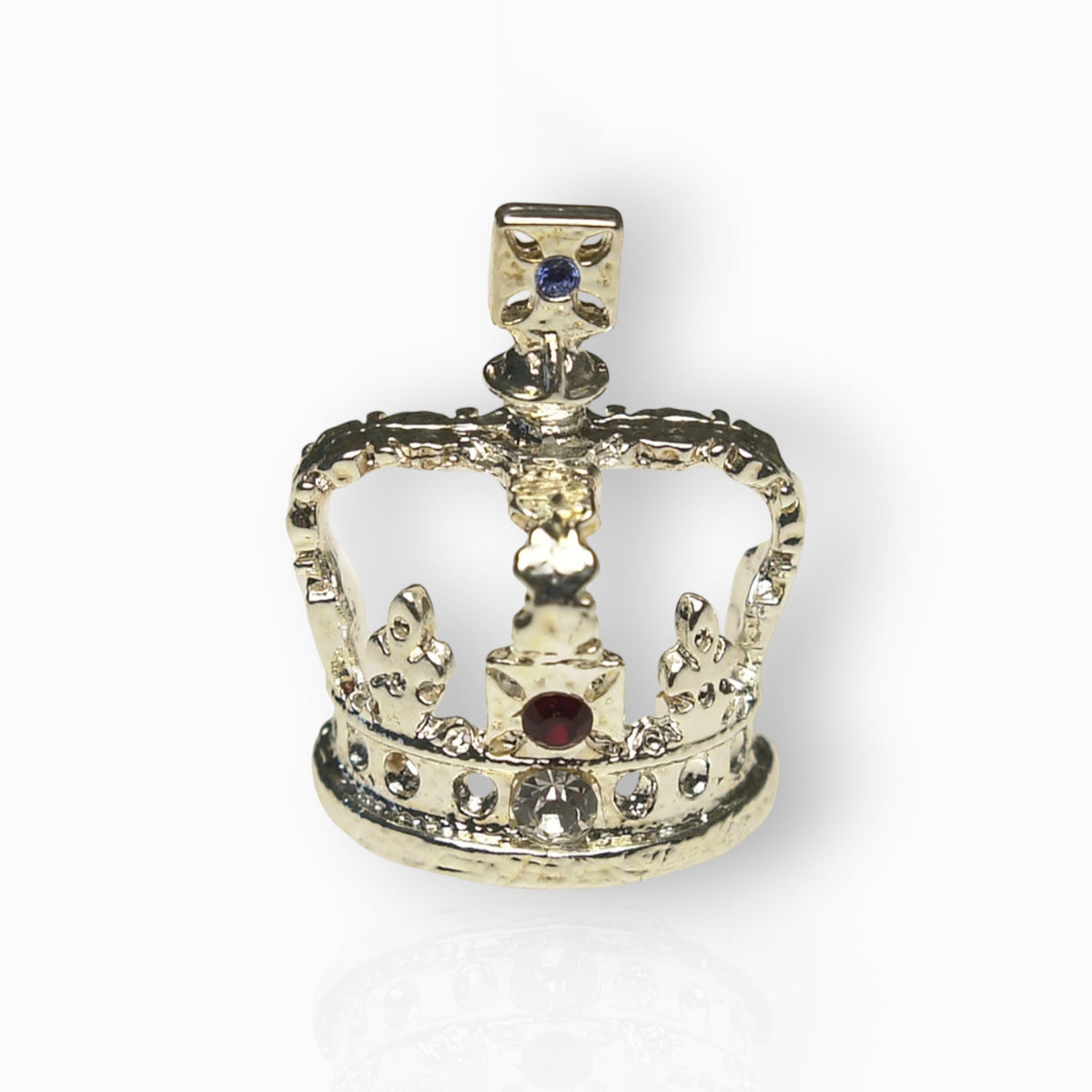 Imperial State Crown - Stud Pin on a white background.