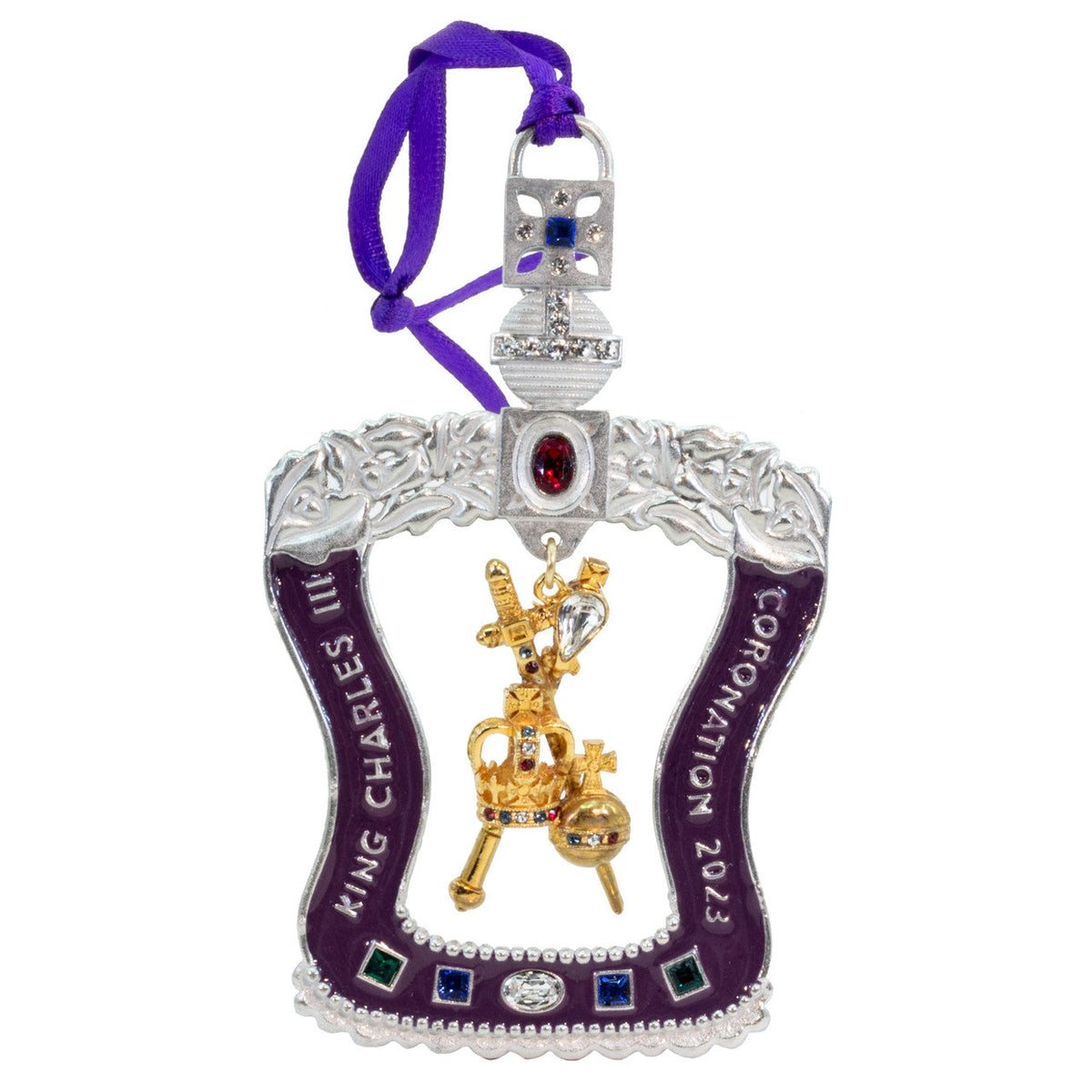 King Charles The III - Coronation Decoration on a white background.