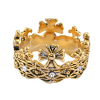 Prince of Wales 1911 crown- Brass CZ