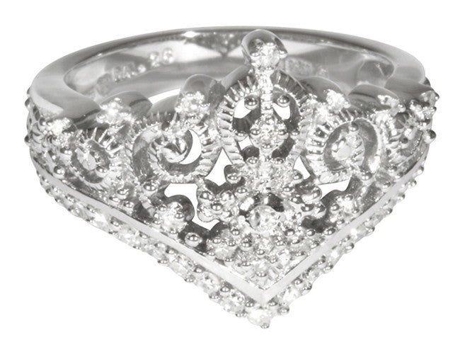 Tiara Ring No. 2 - Sterling Silver/Cubic Zirconia