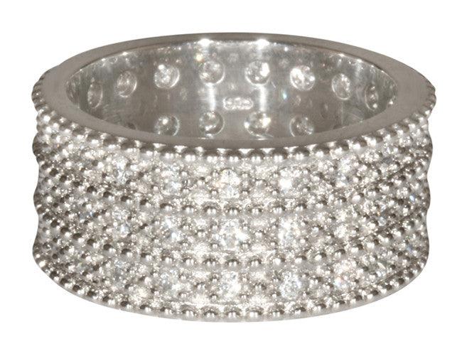 Triple Band from George IV Diadem - Rhodium Toned - Single Row