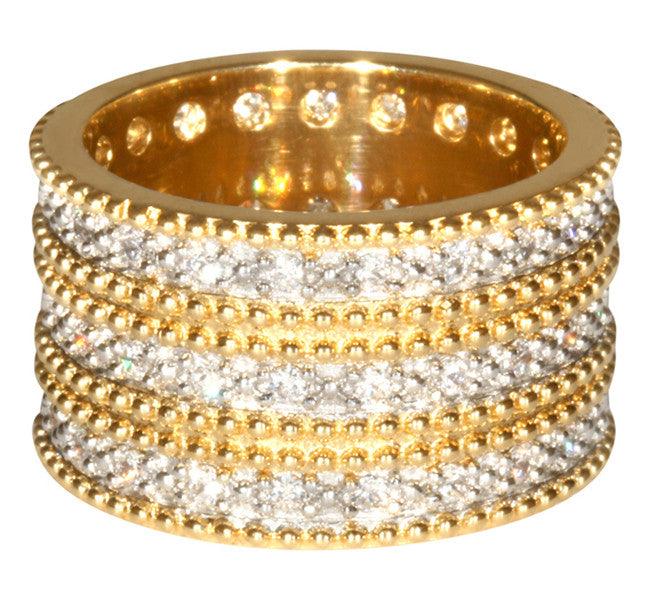 Triple Band from George IV Diadem - Gold Toned - Double Row