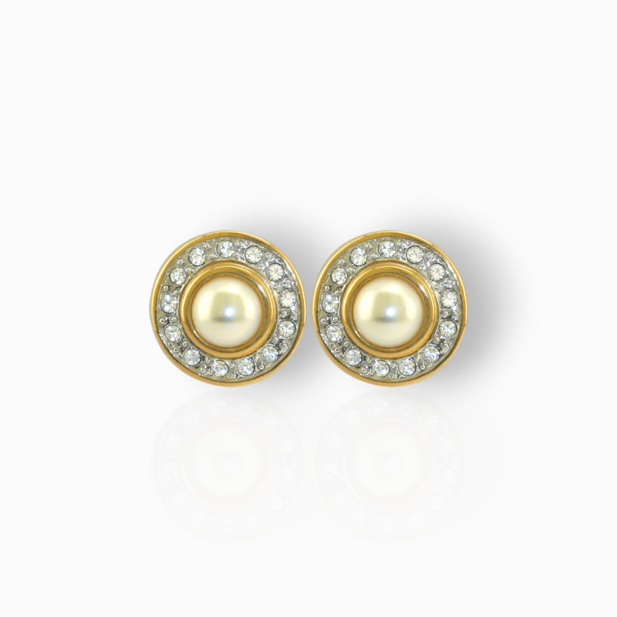 Queen Alexander Cluster - Stud Earrings on a white background.