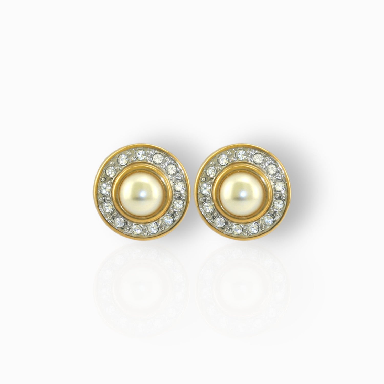 Queen Alexander Cluster - Stud Earrings on a white background.