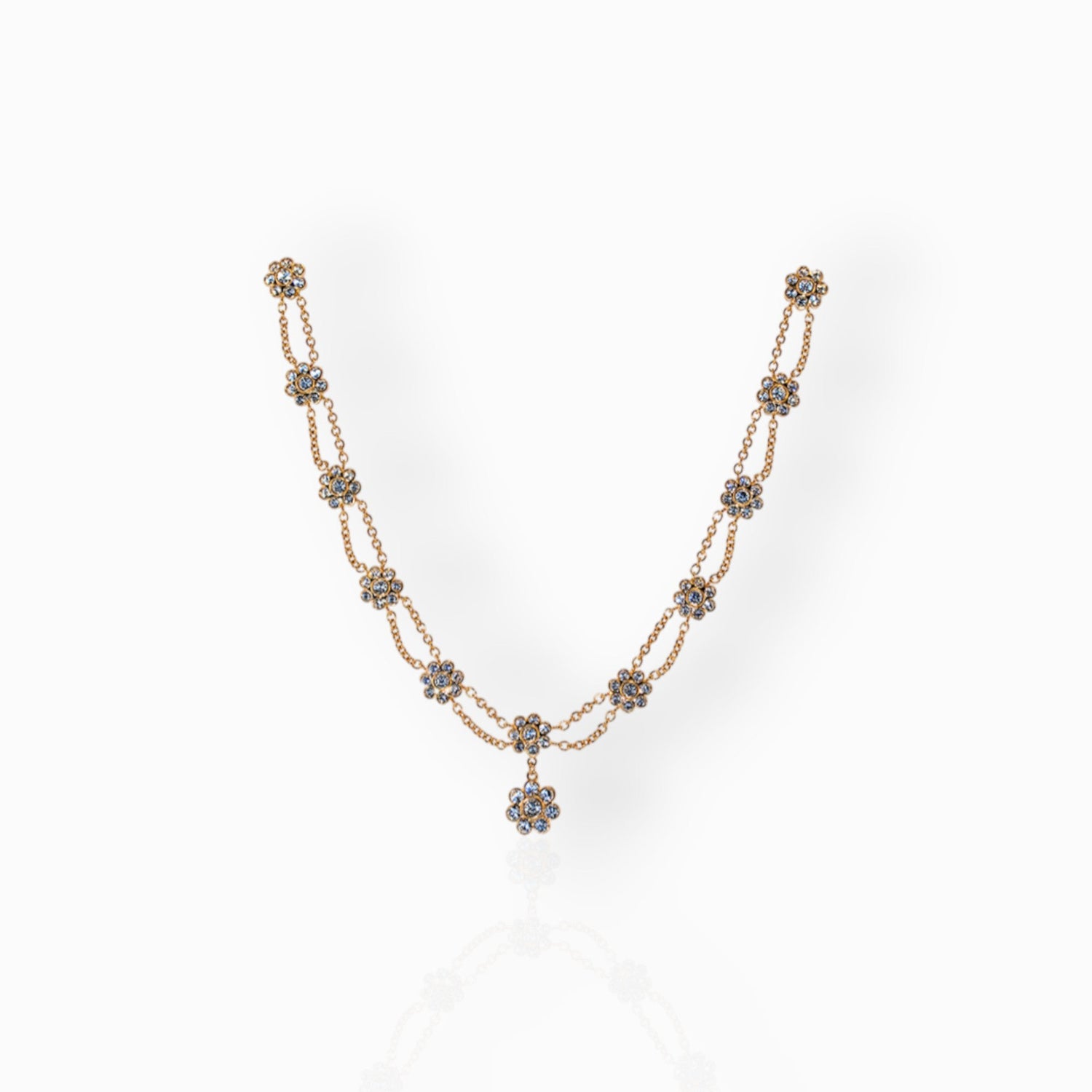 Tudor Rose - Necklace on a white background.