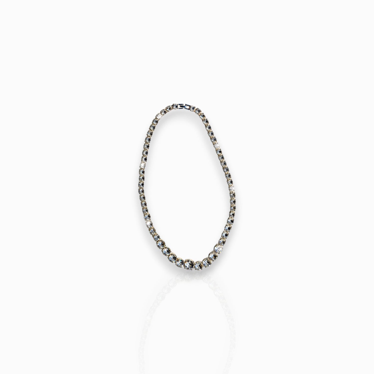 Katherine Hepburn - Necklace on a white background.
