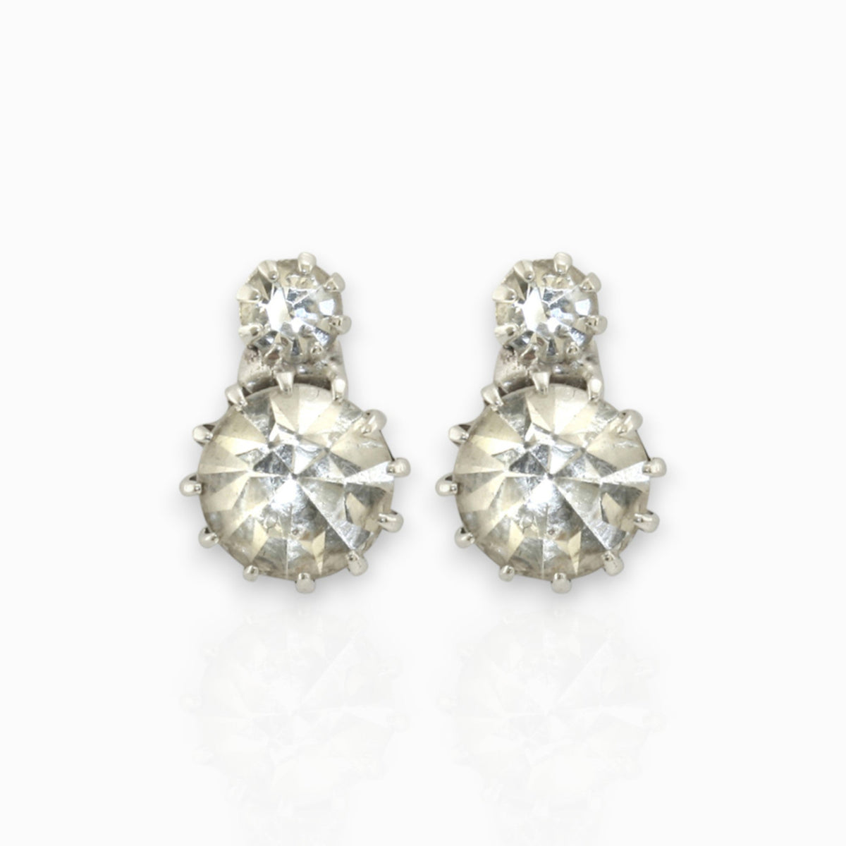 Grace Kelly Crystal - Earrings on a white background.