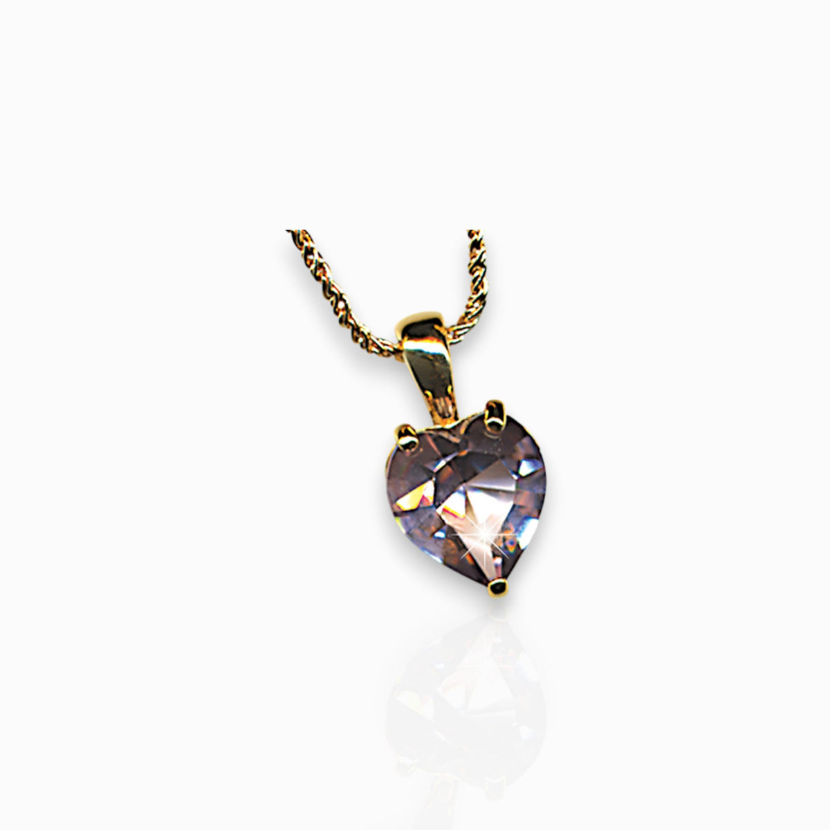 Rose Heart - Pendant on a white background.