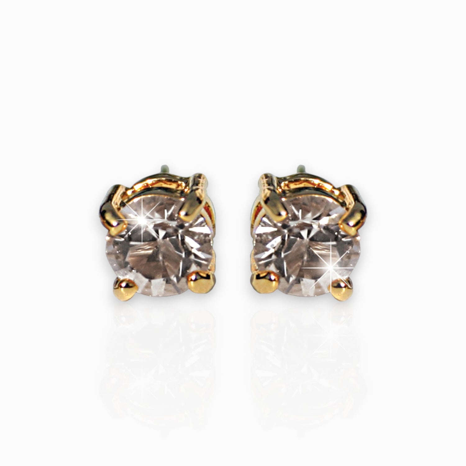 Crystal - Earrings on a white background.