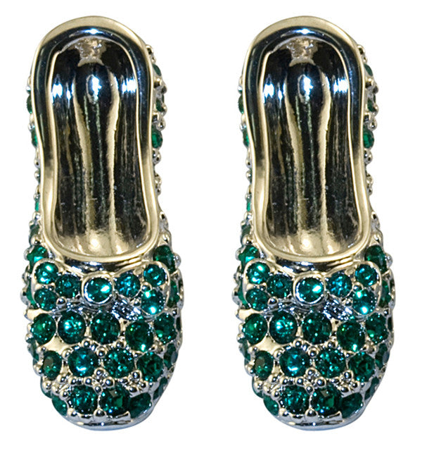 Wizard of OZ Dorothy Earrings Emerald