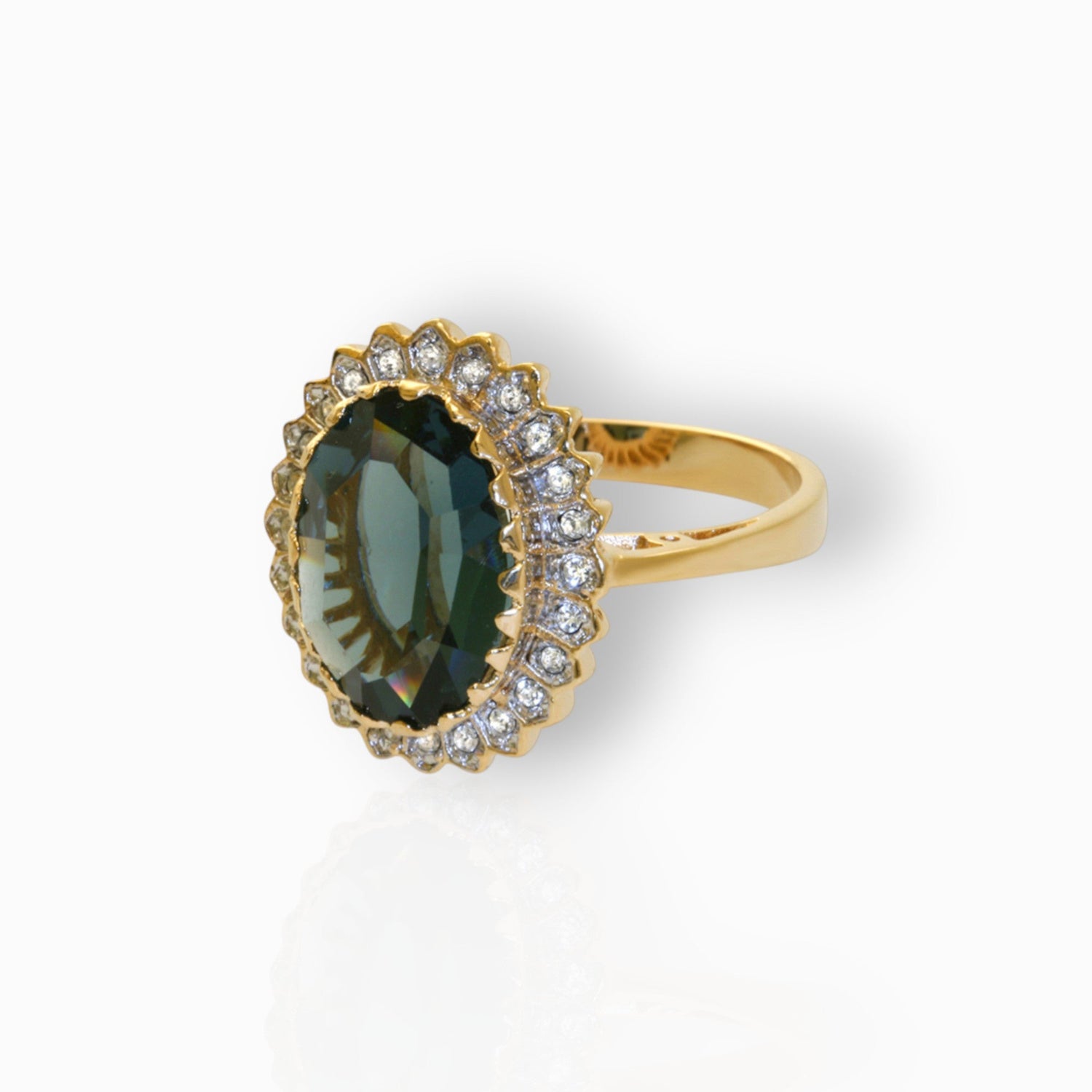 Princess of Wales Engagement (Gold Toned) - Ring on a white background.