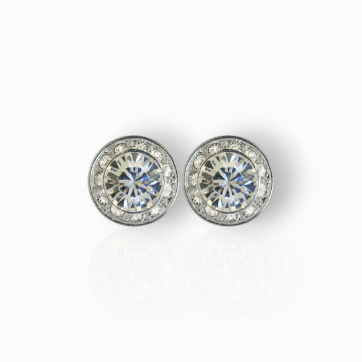 Crown Monde - Earrings on a white background.