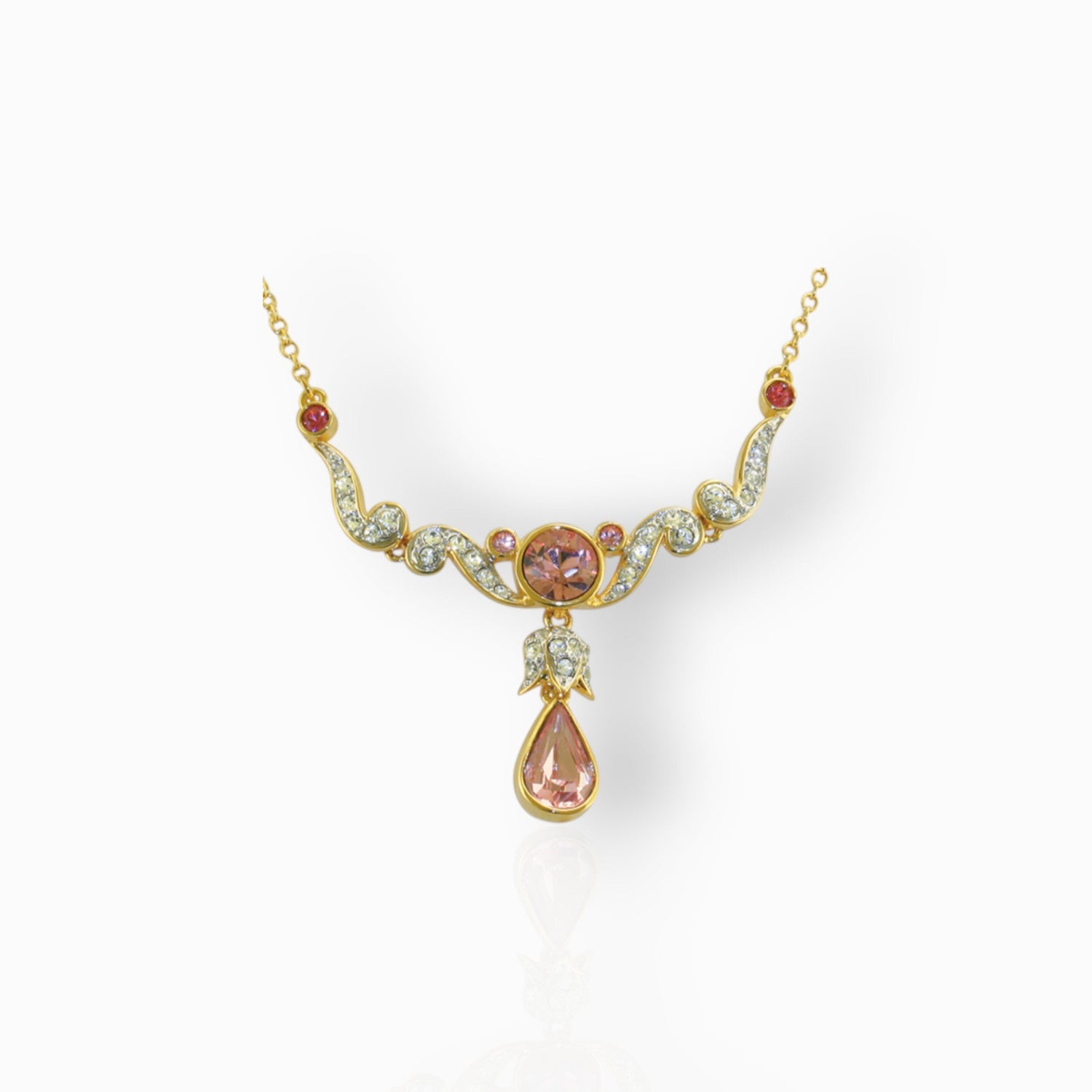 Princess Margaret Rose -Necklace on a white background.