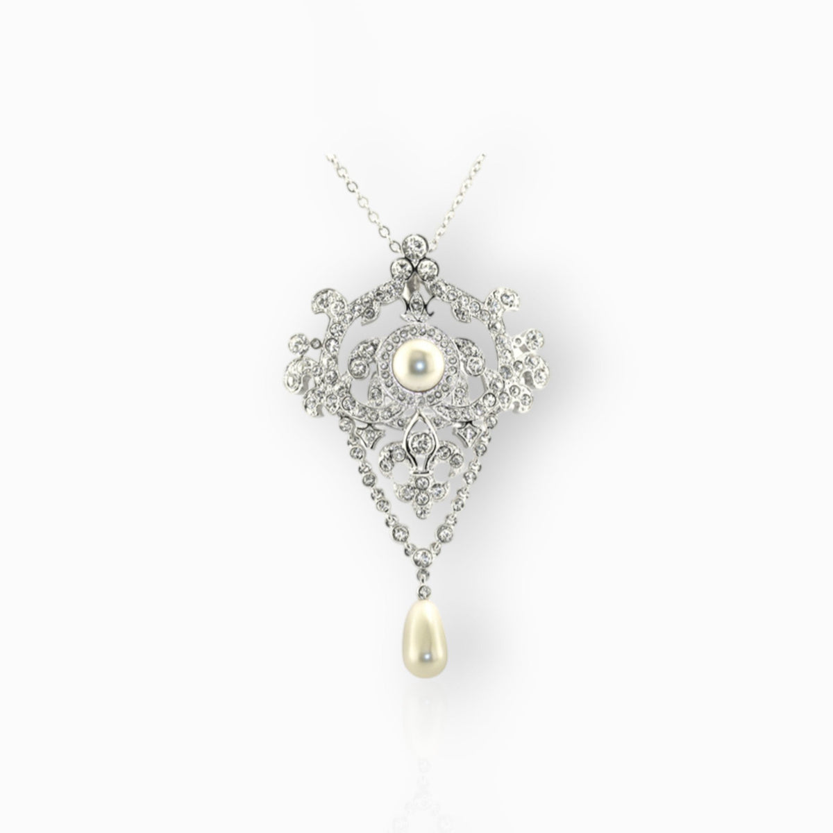 Queen Elizabeth II's Jubilee - Pendant/Detachable Brooch on a white background.