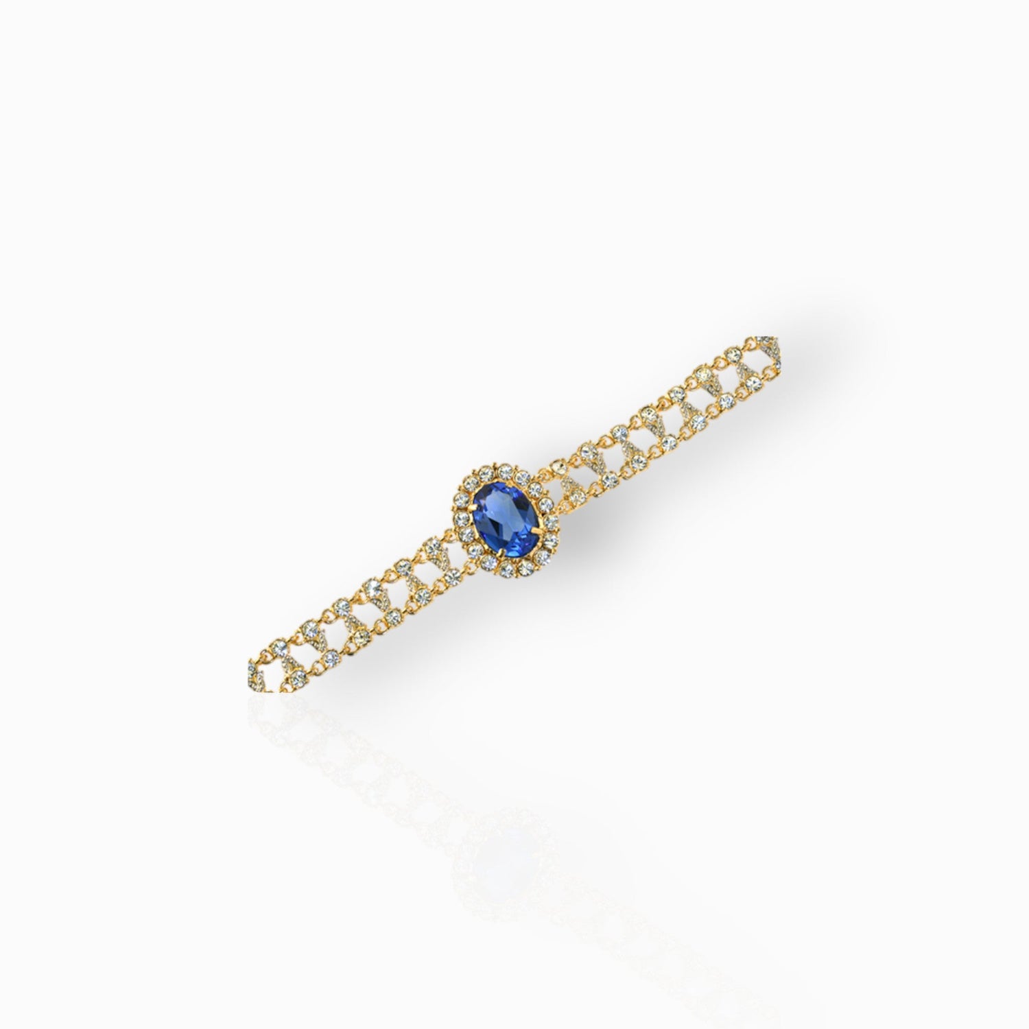 Sapphire Empress Josephine of France - Bracelet on a white background.