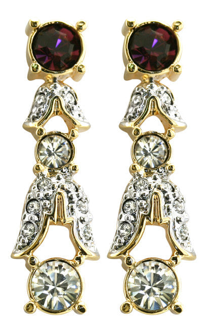 Empress Josephine of France - Amethyst Crystal Earrings