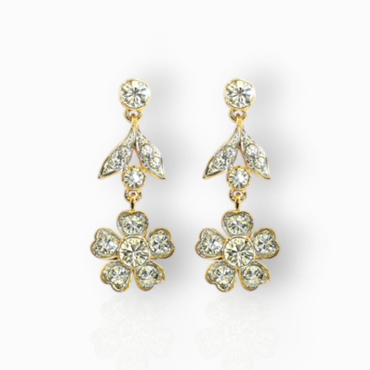 Queen Mary's Stomacher - Drop Earrings on a white background.